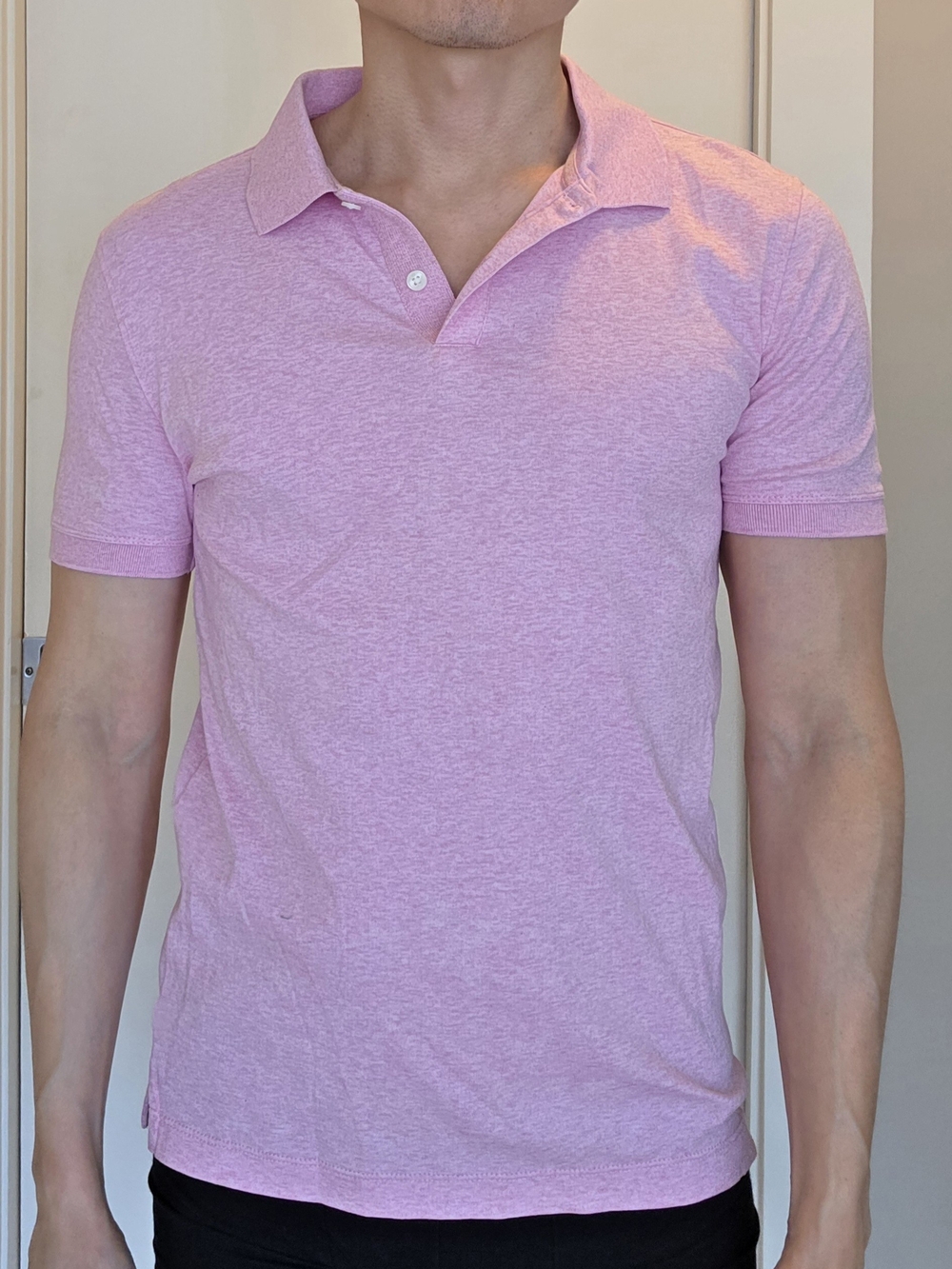 Lot of 2 Banana Republic Linen Blend And Cotton Short-Sleeve Polos